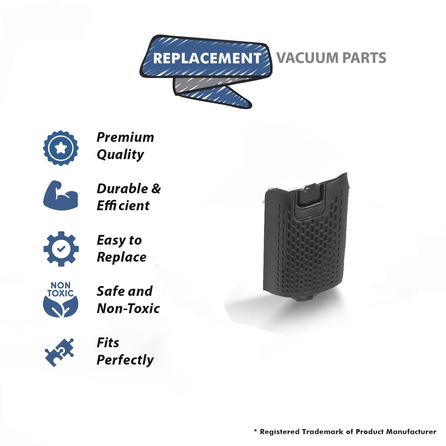 Topvacuumparts Replace Part For IC160, IC162 Filter Door Compatible With Part Number 490FFJ160