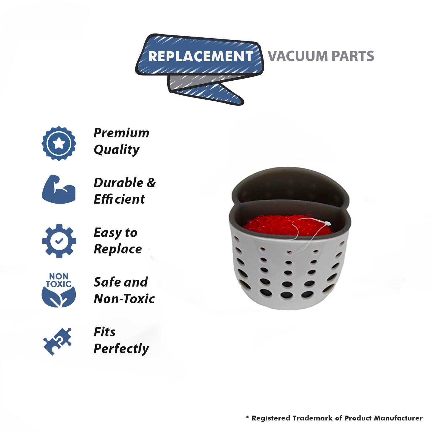 Topvacuumparts Replacement Part For Casabella Double Sponge Holder with One Sponge, Stores sponges and scrubbers # compare to part 50100