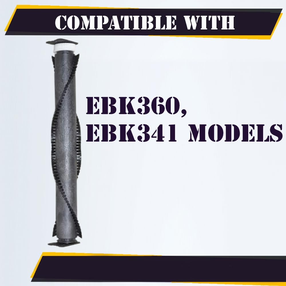 Topvacuumparts Replacement 13 Brushroll for Wessel Werk EBK360 & EBK341 Power Nozzles Durable Vacuum Roller for Carpet&Hard Floor Cleaning 10.9011-371