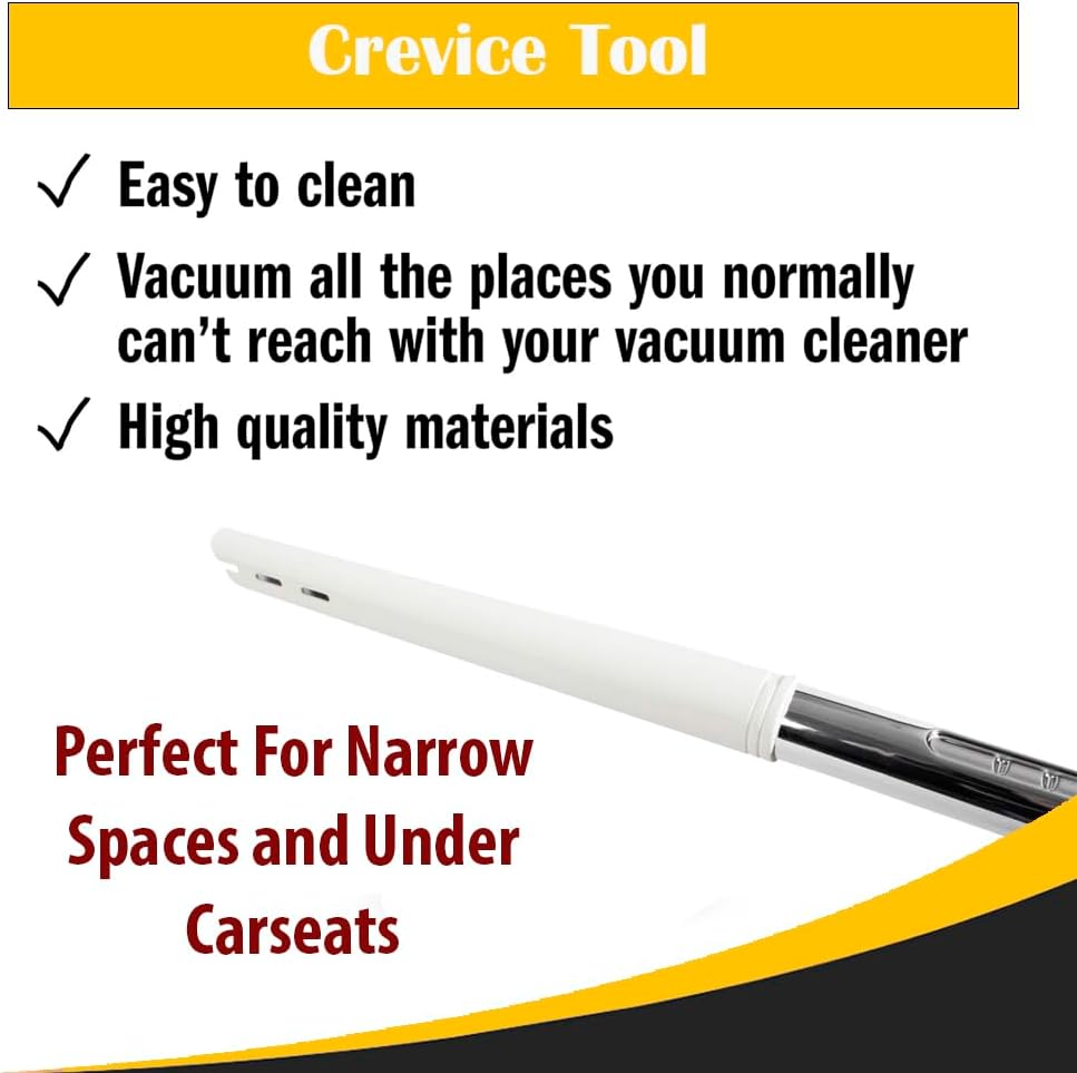 Topvacuumparts Replacement Universal Central Vacuum Attachment Kit with Air Turbo Nozzle Brush, Cleaning Hose & Tools for Hardwood, Stairs & Furniture