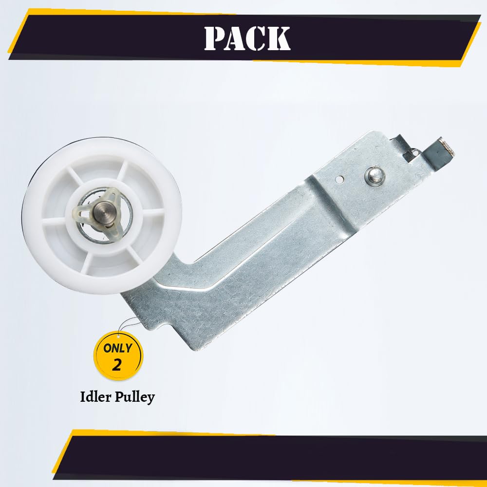 Topvacuumparts C93-00634a for Samsung Dryer Idler Pulley PD00032419 DC96-00882B DC96-00882C DC97-07509B AP6038887 PS11771601 (2PK)#DC93-00634A