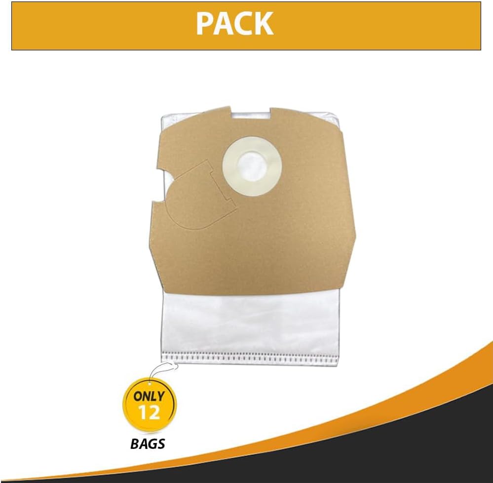 Replacement Part For Bissell Commercial canister BGC3000 Vacuum Bags - 12 bags # Compare to part 18-2440-04