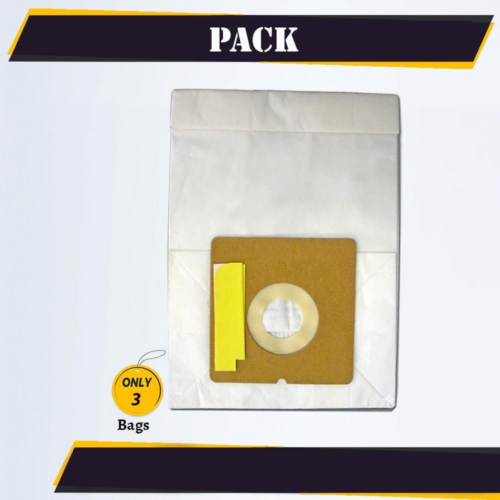 Topvacuumparts Replacement Micro Filtration Vacuum Bags Designed to Fit For Eureka Style L, Johnny Bee, 930, 965 Series – 3 Pack #313