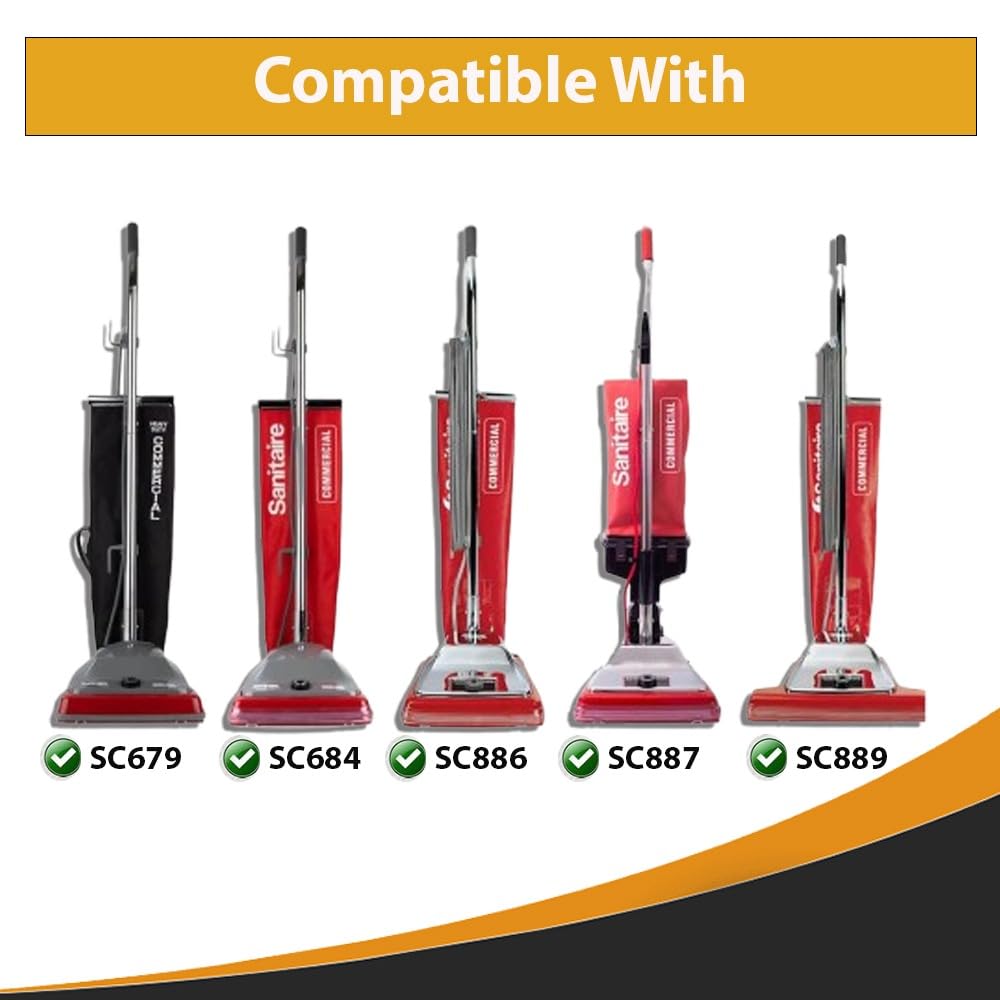 Topvacuumparts 6 Belts For Eureka, Sanitaire SC679 Commercial Vacuum Belts 30563B