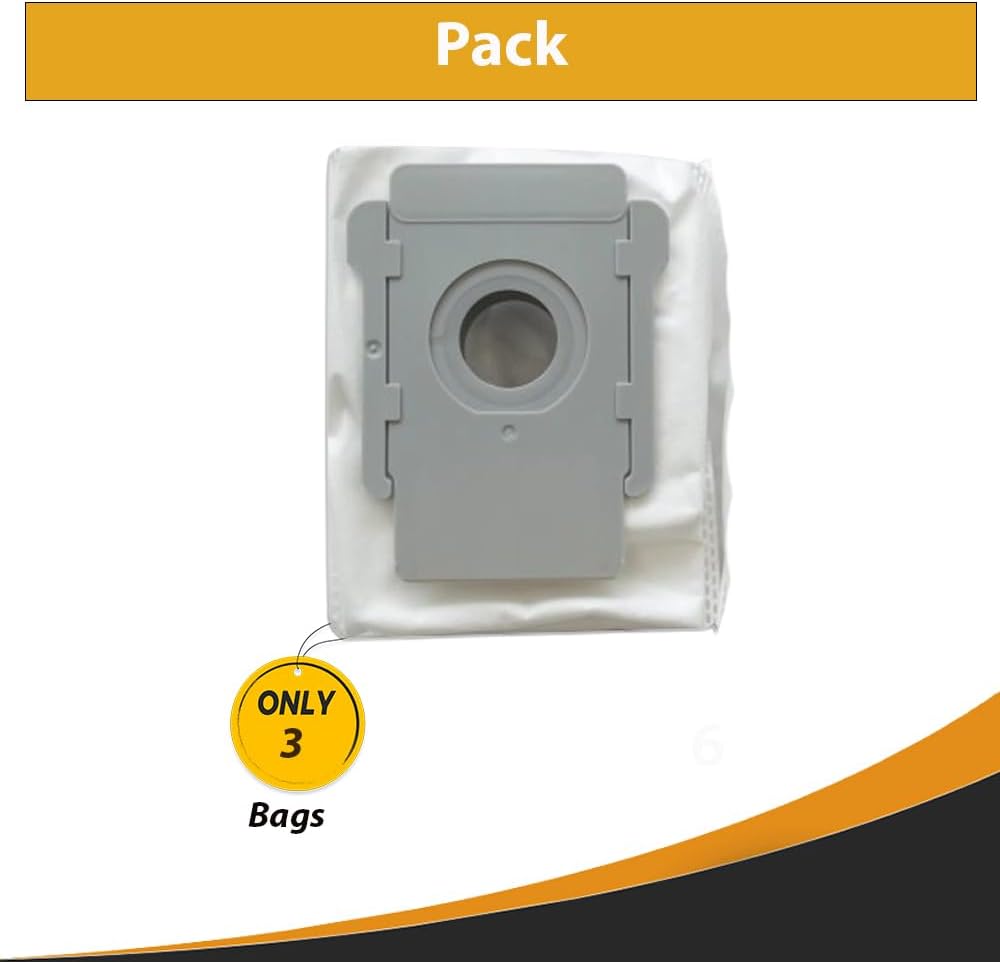 Topvacuumparts 3 Count (Pack of 1) Dirt Disposal Bags Compatible for Roomba Clean Base Models # compare to parts PMIB01