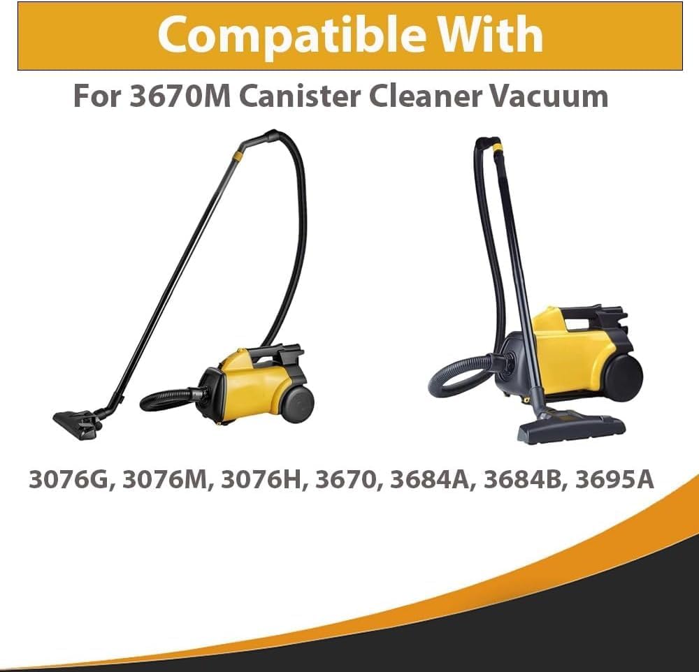 Topvacuumparts 2 Extension Wand 1 Crevice Tool & 9 Vacuum Bags Compatible For Eureka Mighty Mite 3670,3670G,3684A,3684B,3695A Series Canister Vacuums