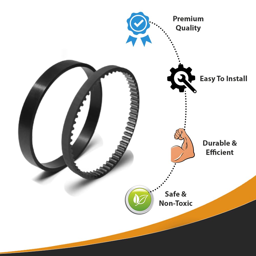 Topvacuumparts Belts 6960W Replacement for Bissell Proheat Vacuum Model 1694W 1697 1698 1699 1799 1846 7901 7920 7950 Replace # 0150621 and 2150628