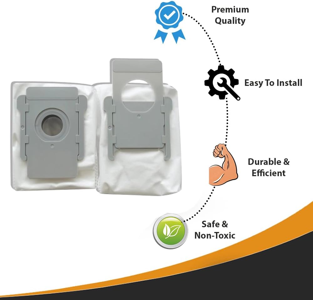 Topvacuumparts 3 Count (Pack of 1) Dirt Disposal Bags Compatible for Roomba Clean Base Models # compare to parts PMIB01