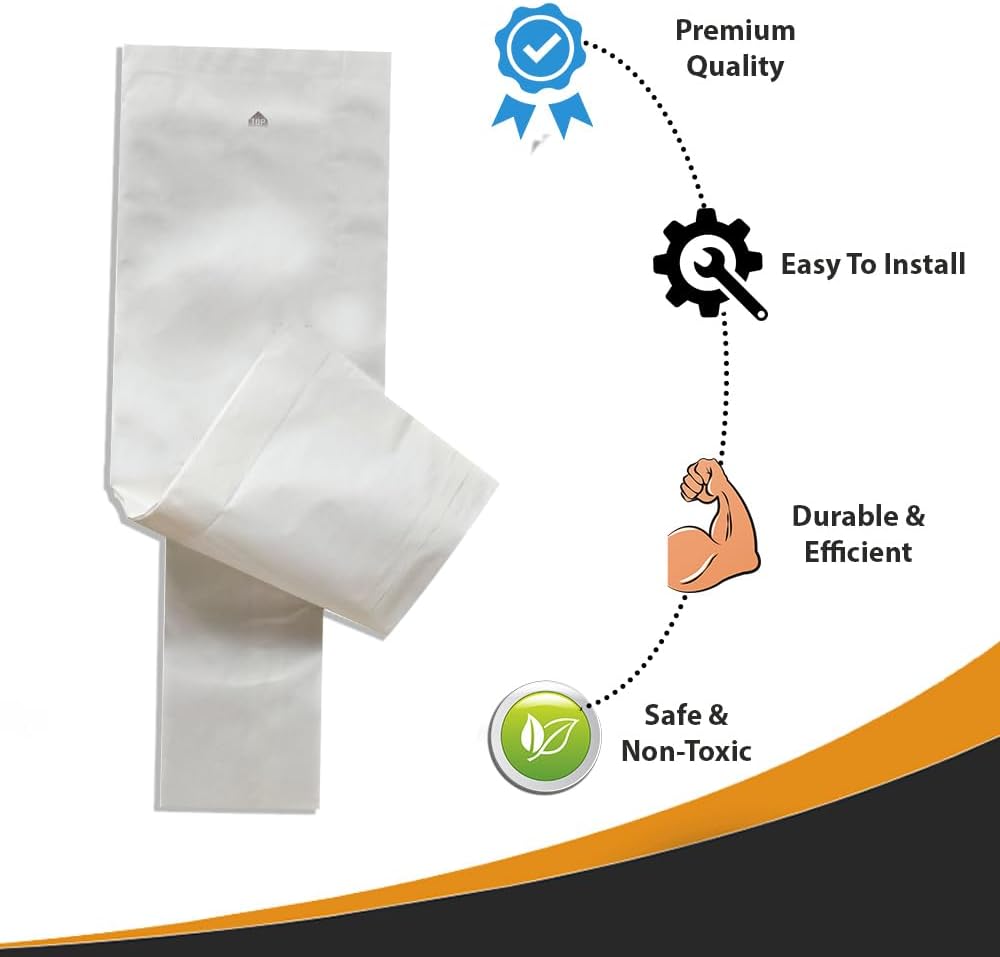 Topvacuumparts Commercial Style F&G Vacuum Bags for Sanitaire SC600 and SC800 Series Advanced Micro Filter Bags for Professional Cleaning (5 Bags)