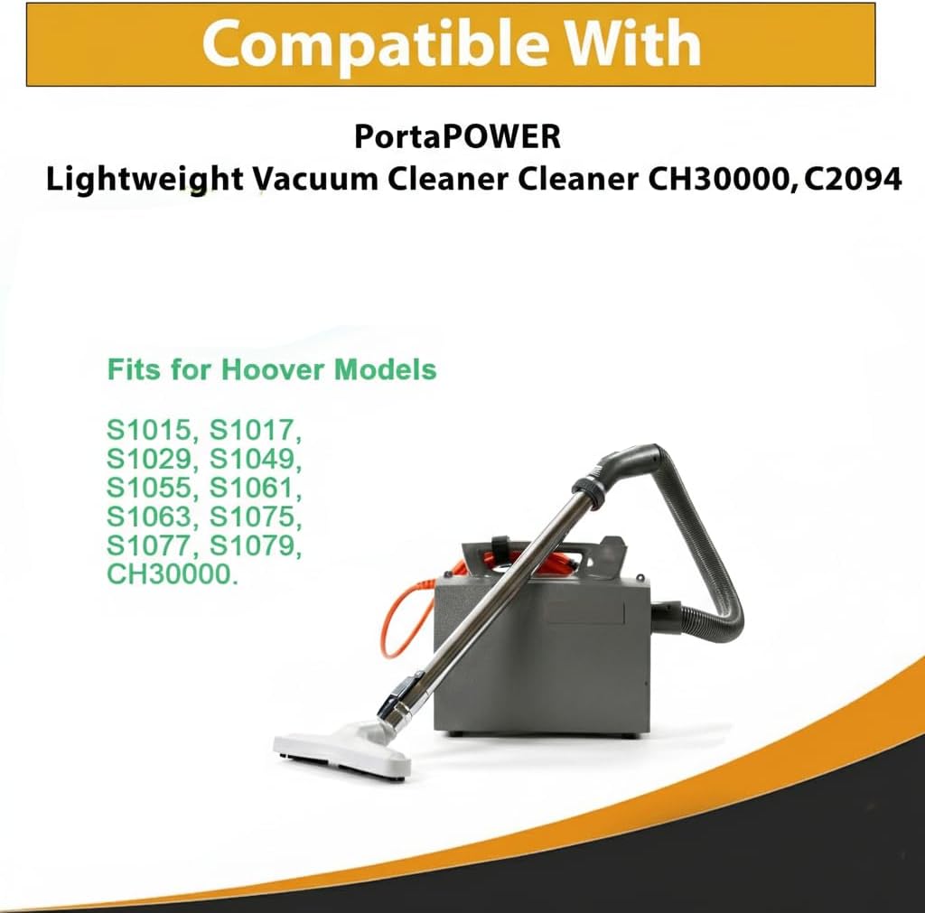 Topvacuumparts Replacement for Hoover PortaPower Commercial Shoulder Vac Models C2094 & CH30000 Vacuum Upholstery Tool with Dust Brush