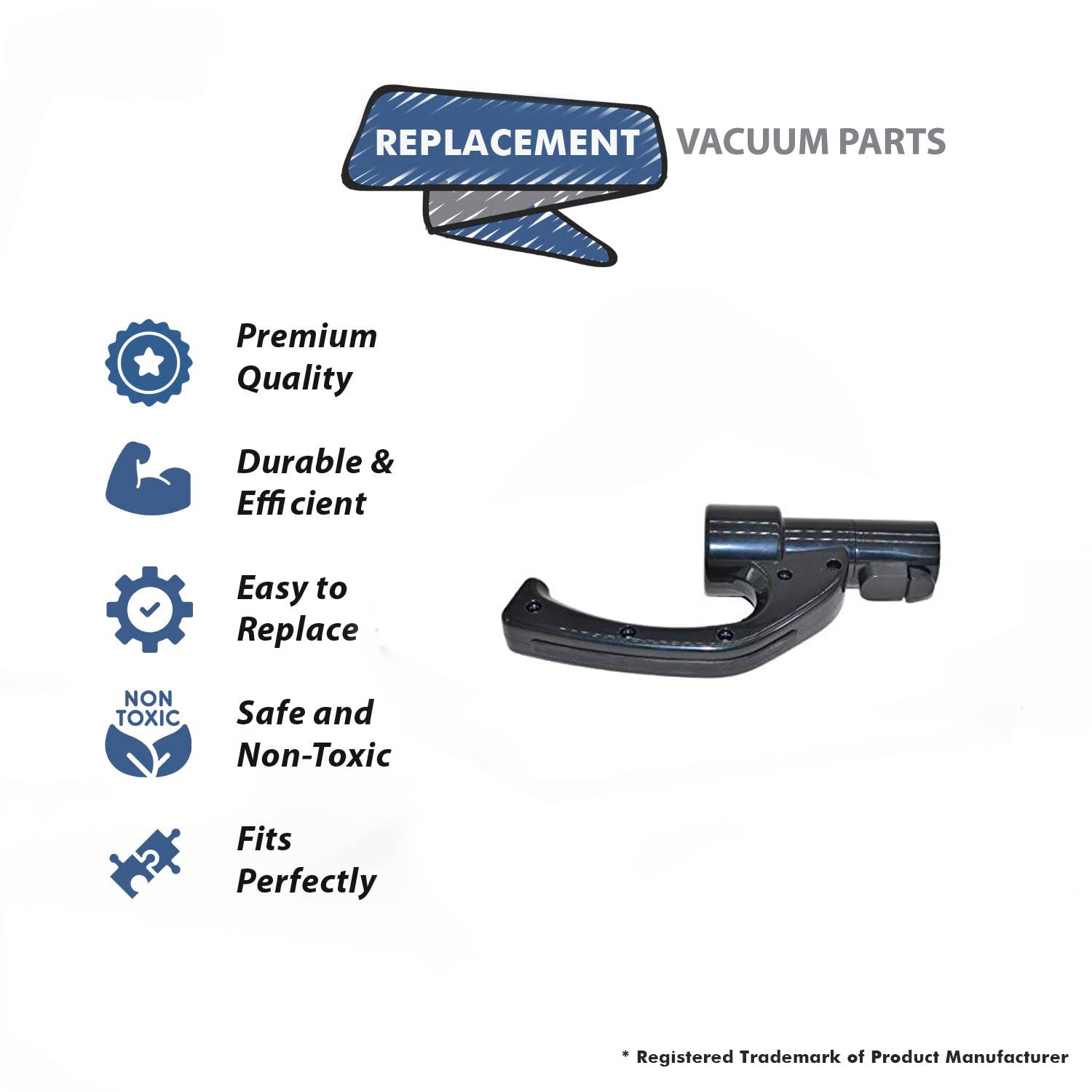 Topvacuumparts Replacement Part For Fuller Brush Vacuum Handle Grip Assembly Wand Fits FB-MMPWCF4 Model # compare to part 53.151