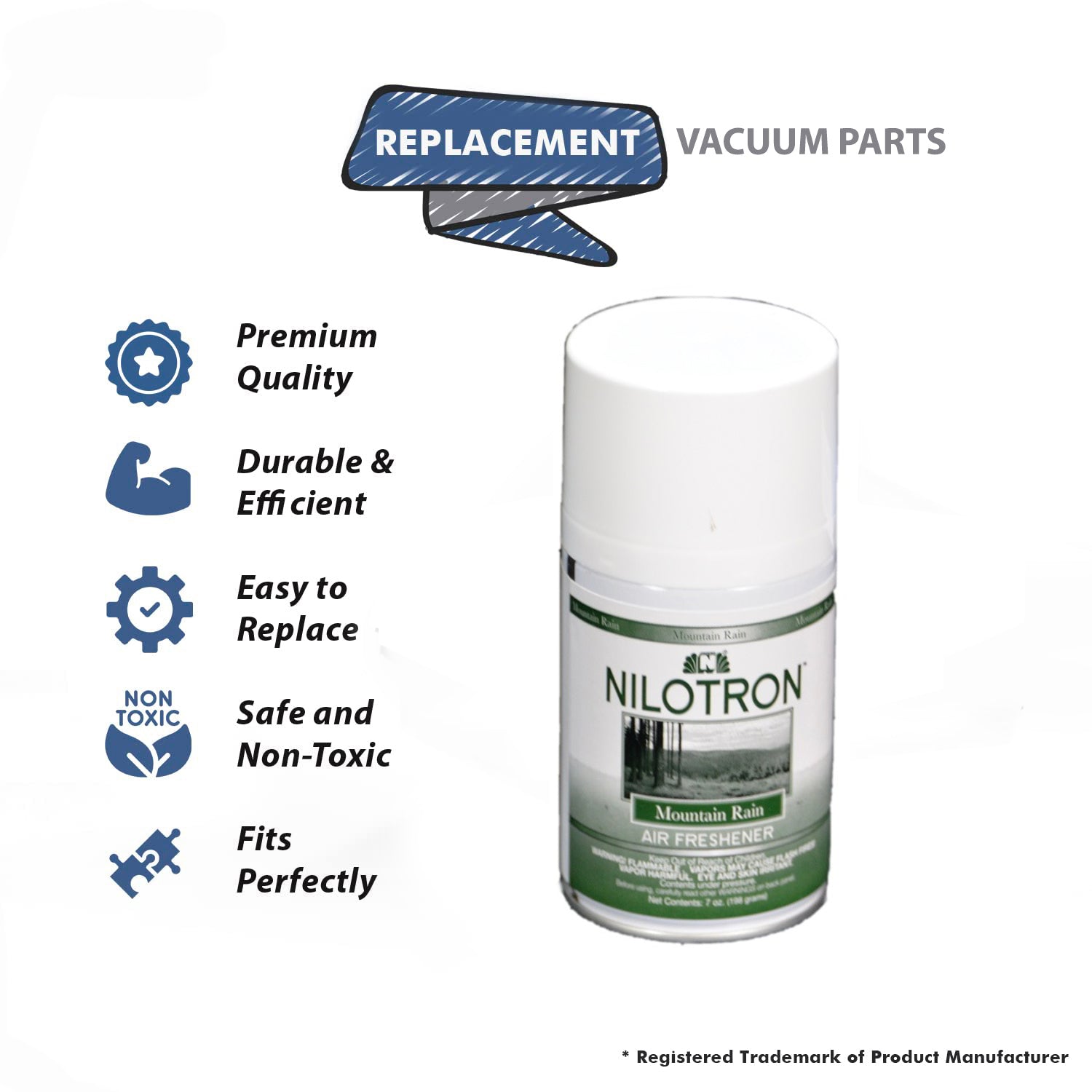 Topvacuumparts Replacement Part For Eureka Nilotron Air Refreshner Mountain Rain Refill 7oz # compare to part 5403