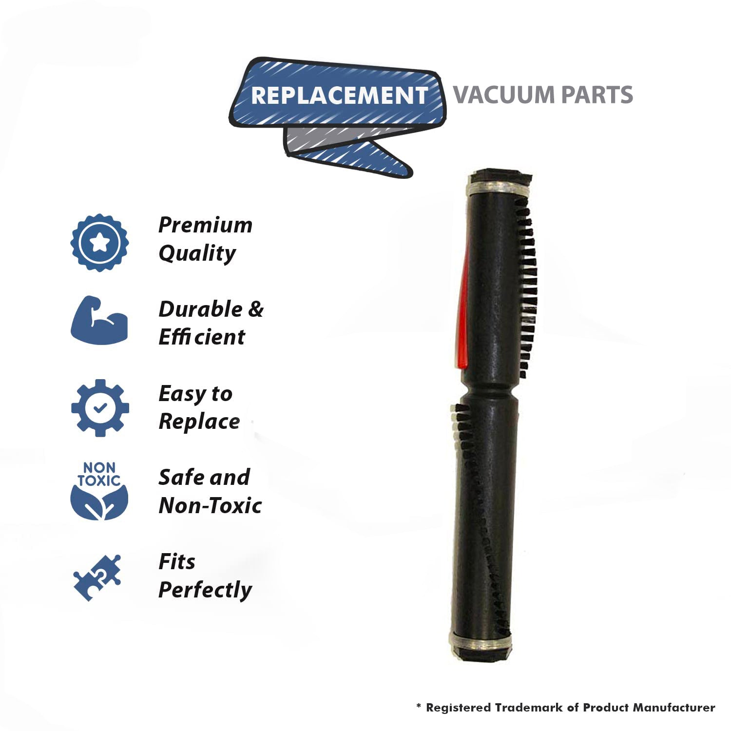 Topvacuumparts Replacement Part For Eureka 12 Inch Hex Ends Vacuum Brushroll # compare to part 54104A1