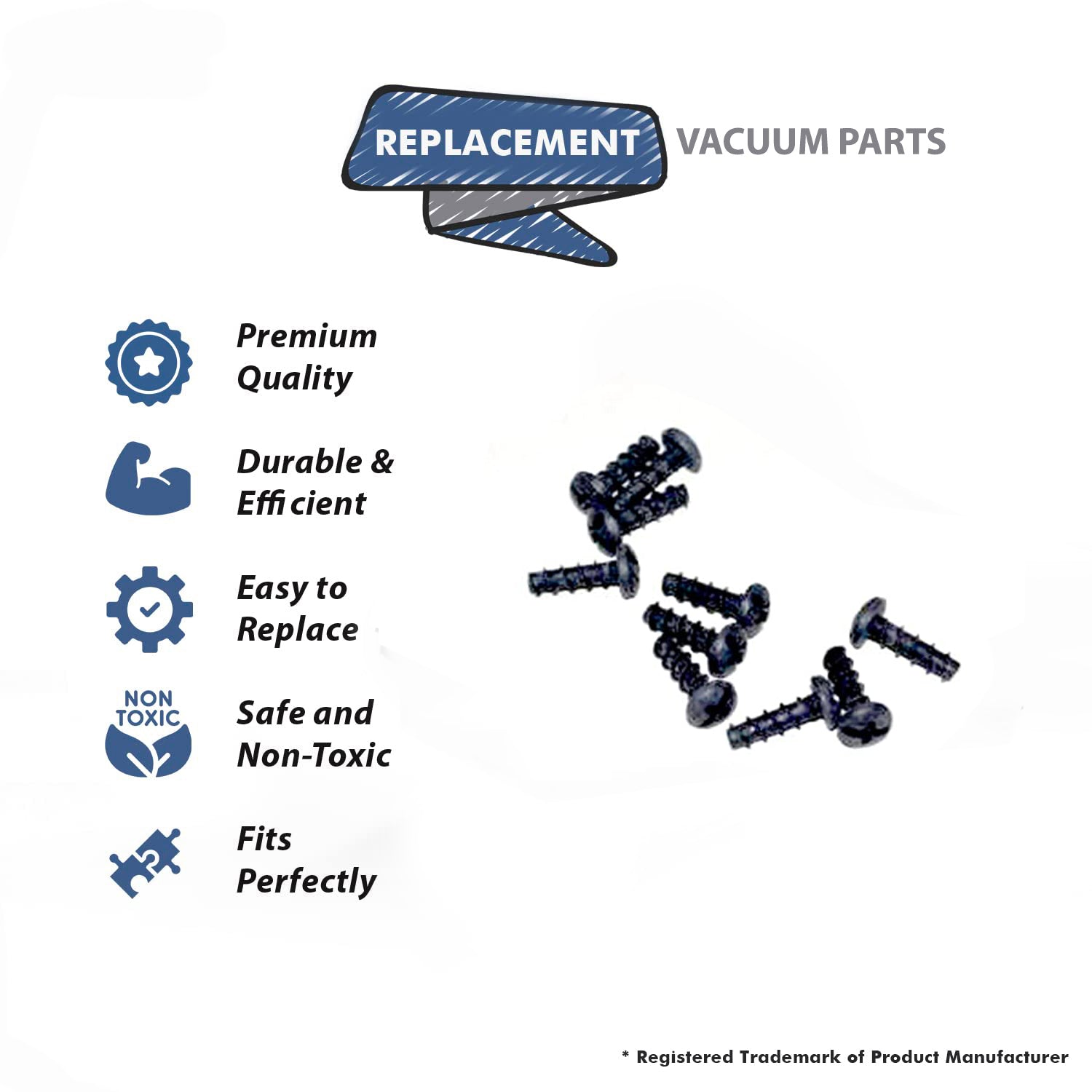 Topvacuumparts Replacement Part For Eureka SC-684E 10PK Screws # compare to part 546692