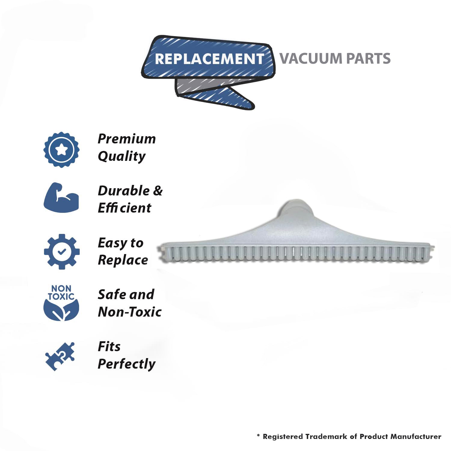 Topvacuumparts Replacement for  fit all 1 1/2 inch Rug Rake Carpet Tool, 15-Inch Commercial Vacuums # Compare to part