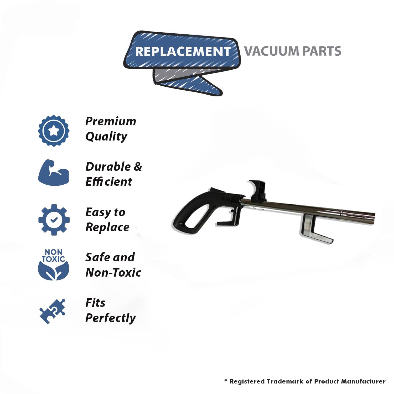 Topvacuumparts Replacement for Cirrus Vacuum Cleaners Complete Handle Assy Fits HA1 & HA2