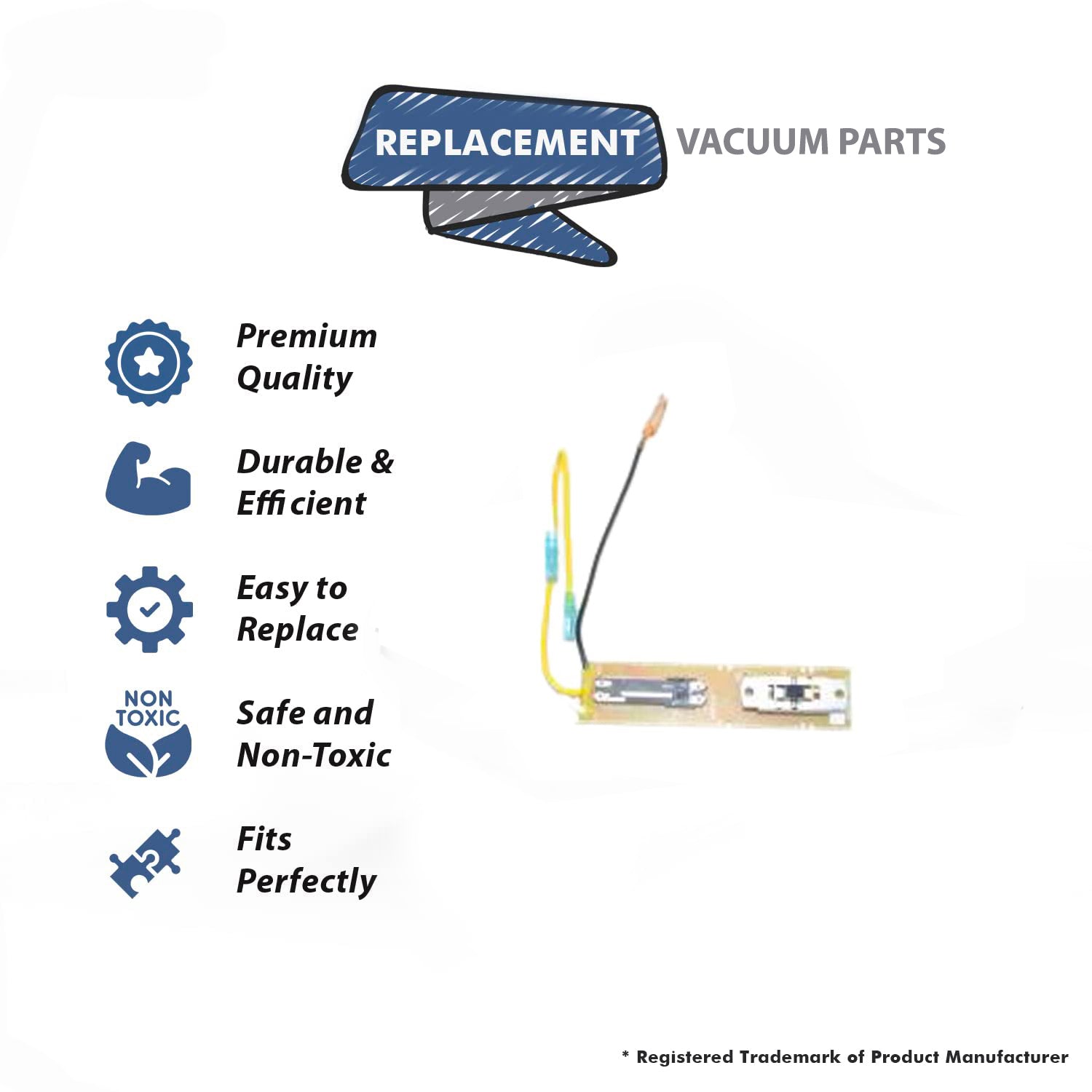 Topvacuumparts Replacement Part For Vacuum T8000, T9200 Model Hose Switch And Receptancle PCB Assy # compare to part 591004196