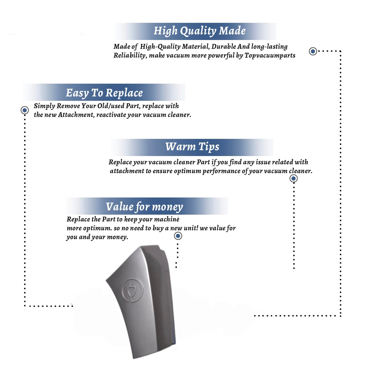 Topvacuumparts Replacement For Hoover S3670 Vacuum Cleaner Cord Reel Pedal # Compare to Part 59142026