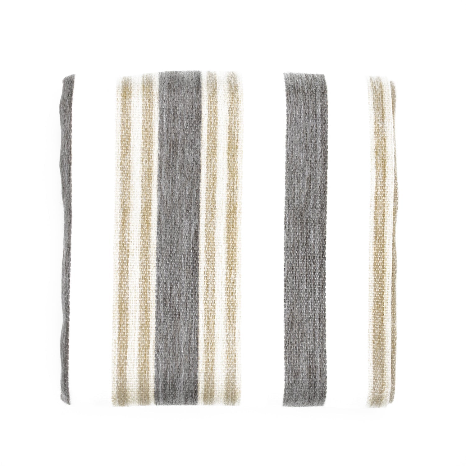 Alpaca Throw Blanket Handwoven From Ecuador - Nawi Collection - Cream & Camel