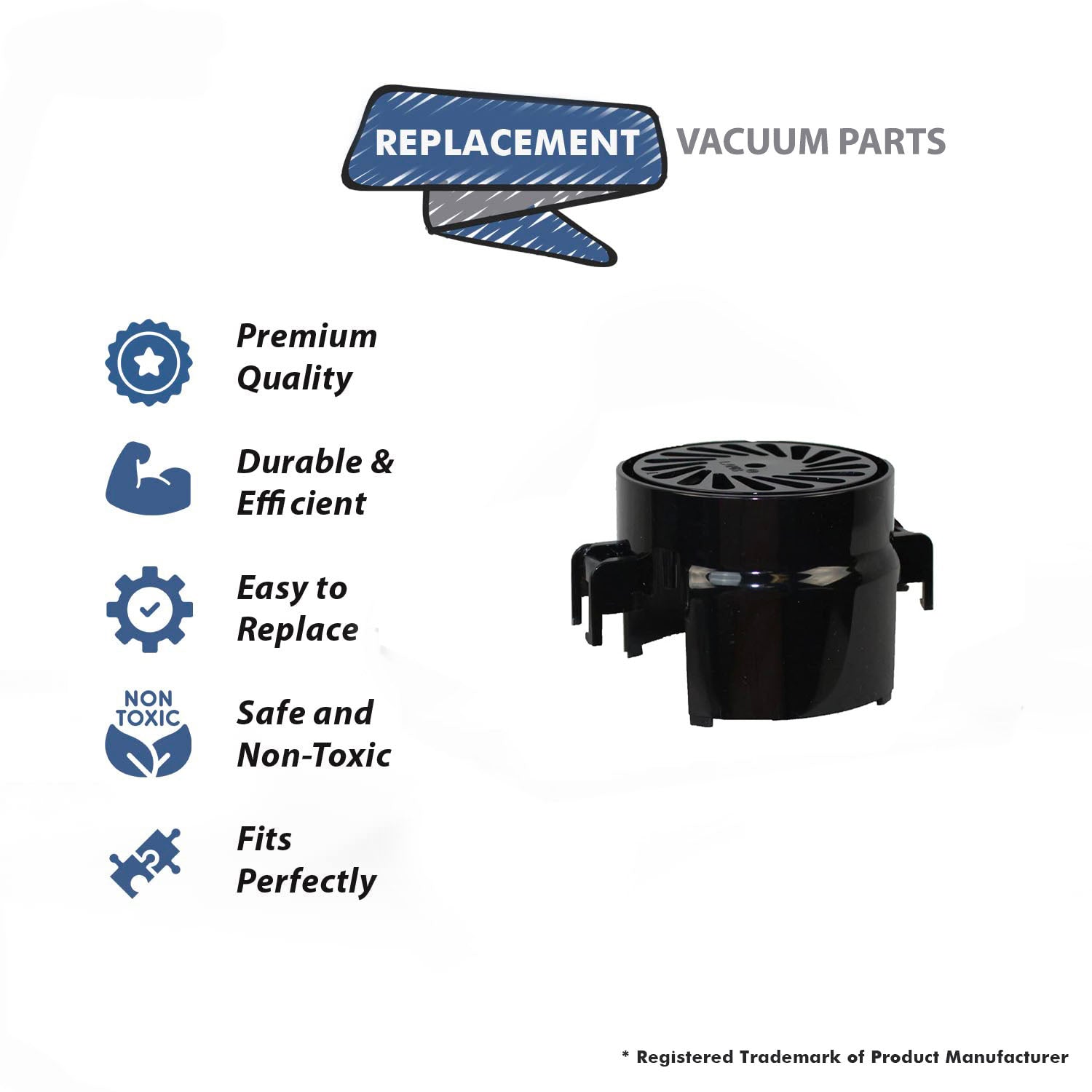 Topvacuumparts Replacement Part For Ametek Lamb L-116392-00 Vacuum Cleaner Plastic Motor Cap # compare to part 60-3776-4