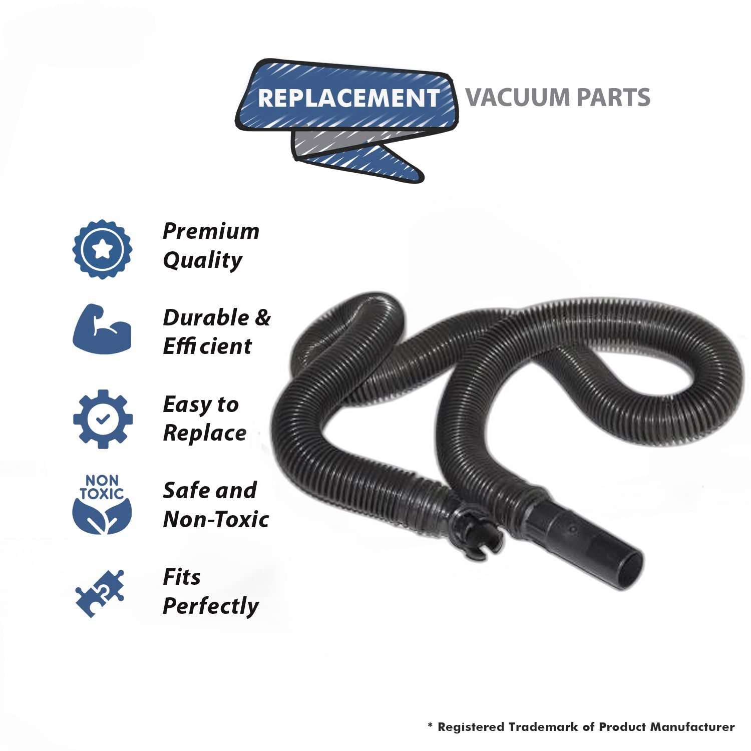 Topvacuumparts Replacement Part For Eureka 9856 Upright Vacuum Cleaner Hose Assembly # Compare To Part 600381