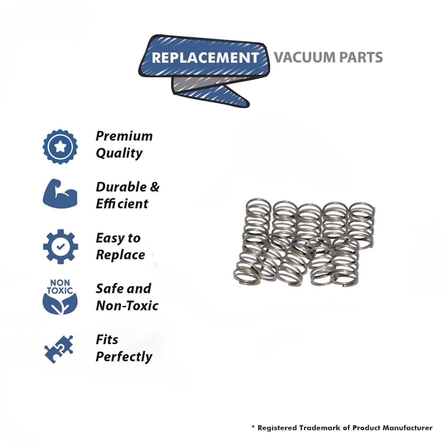Topvacuumparts Replacement Part For Eureka S 670 Vacuum Cleaner Cord Spring 10 Per Pack # compare to part 60945