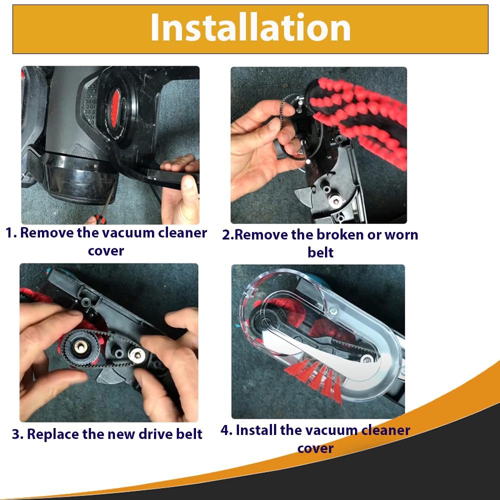 Topvacuumparts Belts 6960W Replacement for Bissell Proheat Vacuum Model 1694W 1697 1698 1699 1799 1846 7901 7920 7950 Replace # 0150621 and 2150628