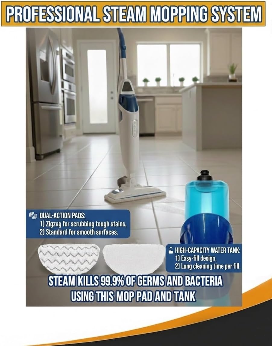 Topvacuumparts Replacement Water Tank with Cap for Bissell 1940 Series PowerFresh Steam Mop Bissell PowerFresh Steam Mop Water Tank with Cap #2038412