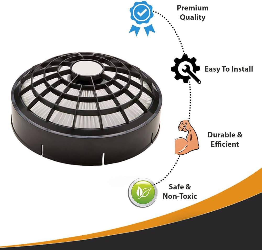 Topvacuumparts HEPA Dome Vacuum Filters Made to Fit For ProTeam Backpacks,QuietPro BP, Tristar Compact Canisters, Air Storm,Sandia Backpacks 2 Filters