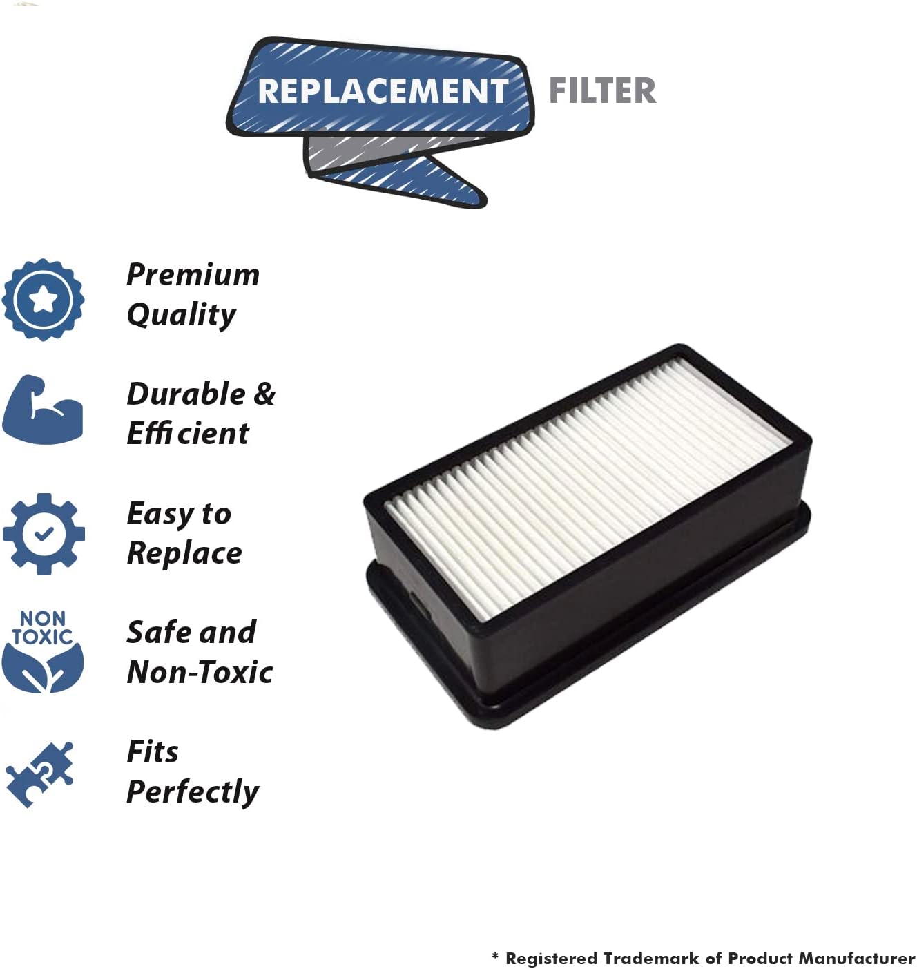 Topvacuumparts Post Hepa Filter Motor Filters Replacement Part For Bissell Cleanview Plus 3918 3583 35831 35835 3583R 1822 1825 1813 1823 # 2032663