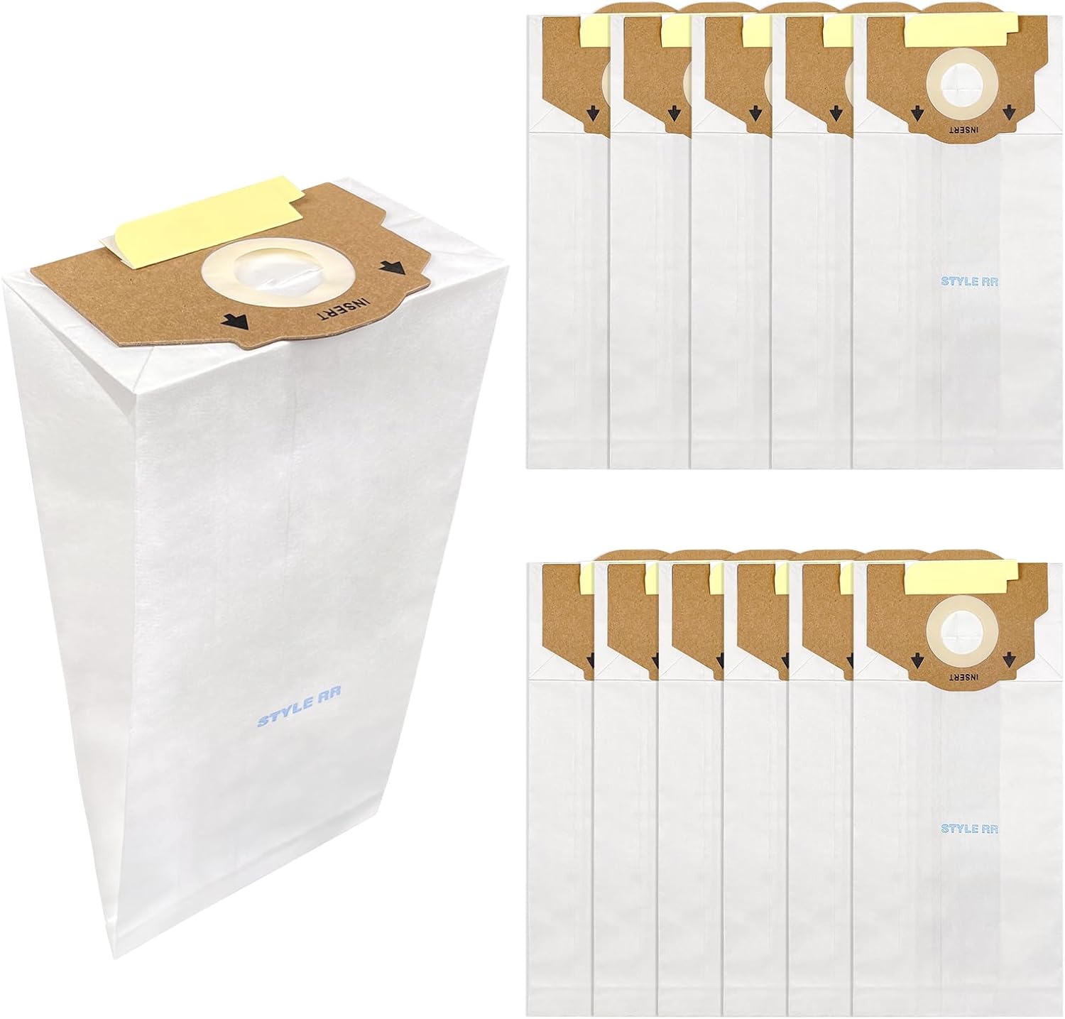 Topvacuumparts 12 Packs Replacement Vacuum Bags Compatible with Eureka RR, Part #164 Boss Smart Vac 4800 Series, Style RR Upright Vacuum Bags