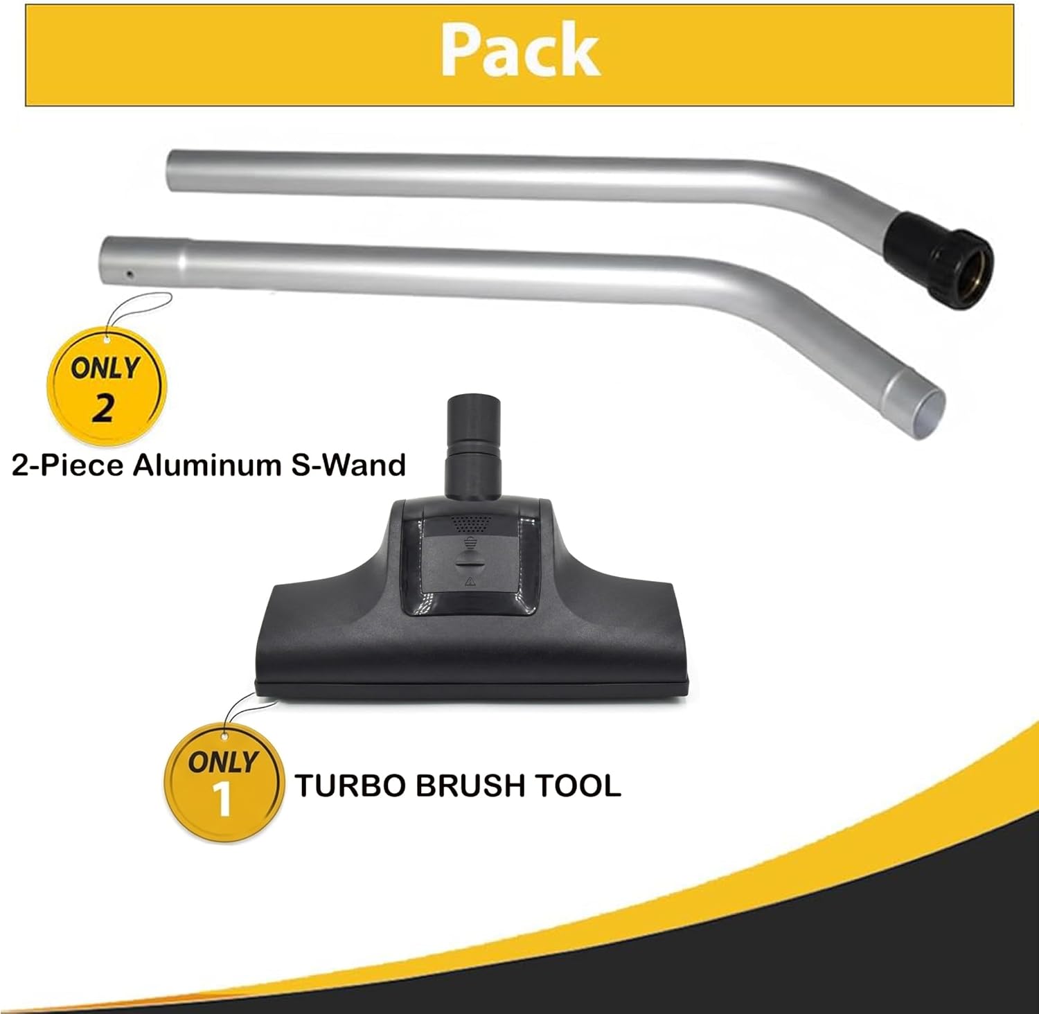 Topvacuumparts Backpack Vacuum Tool Set: Replacement Wand & Turbo Brush for ProTeam Super Coach Pro, Hoover C2401 Shoulder Vac