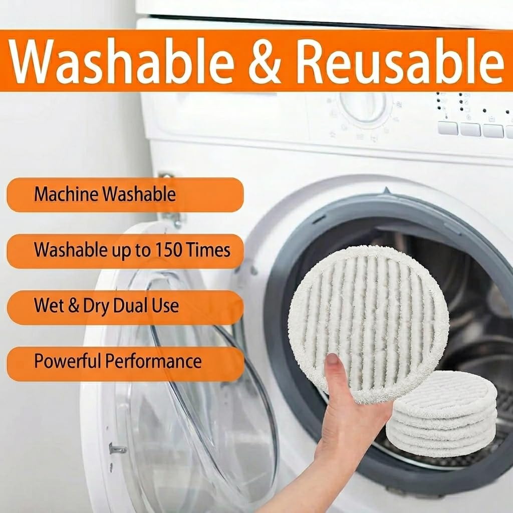 Topvacuumparts Steam & Scrub All-in-One Replacement Pads for Shark S7001 S8201 S8001 S7201 S7000AMZ S7000 S7005 Hard Floor Steam Mops #XKITP7000-10PK