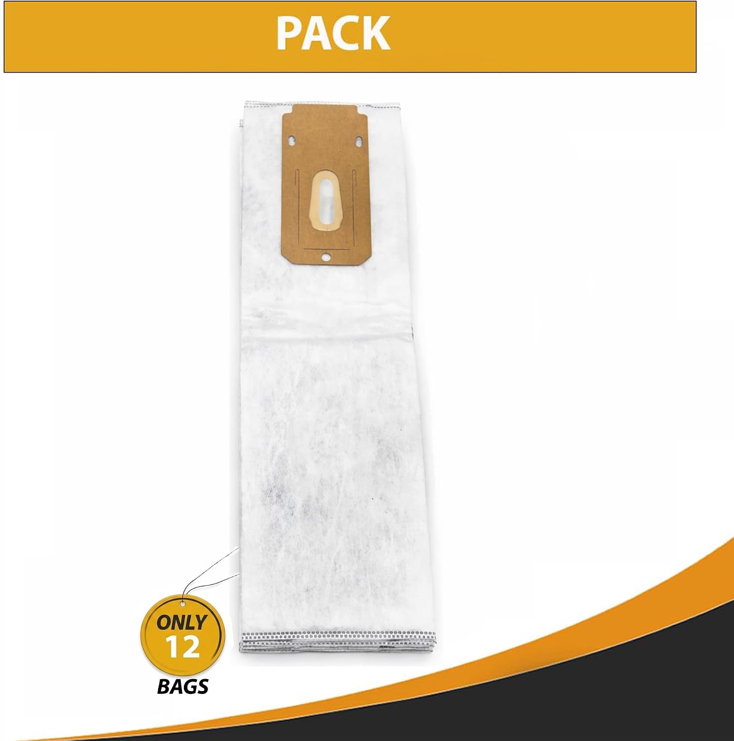 Topvacuumparts 12 Pack AH15600 HEPA Replacement Bags Fit for Hoover ONEPWR Cordless Upright BH55500, BH55500PC Vacuum Bags Refill