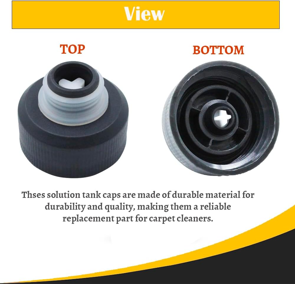 Topvacuumparts Replacement Solution Tank Cap for Hoover Carpet Cleaner SmartWash FH52000, Onepwr FloorMate Jet BH55210, PowerDash Pet Machine, 4PK