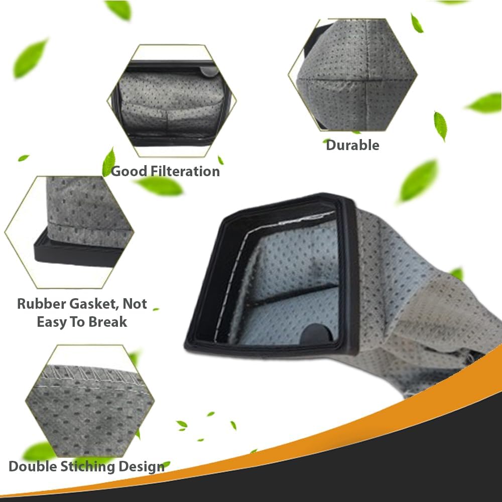 Topvacuumparts 4 Pack Hoover Cloth Bags Replacement for Hoover Porta Power Swingette S1015 S1029 and CH30000 Commercial Canister Vacuum # 43662023