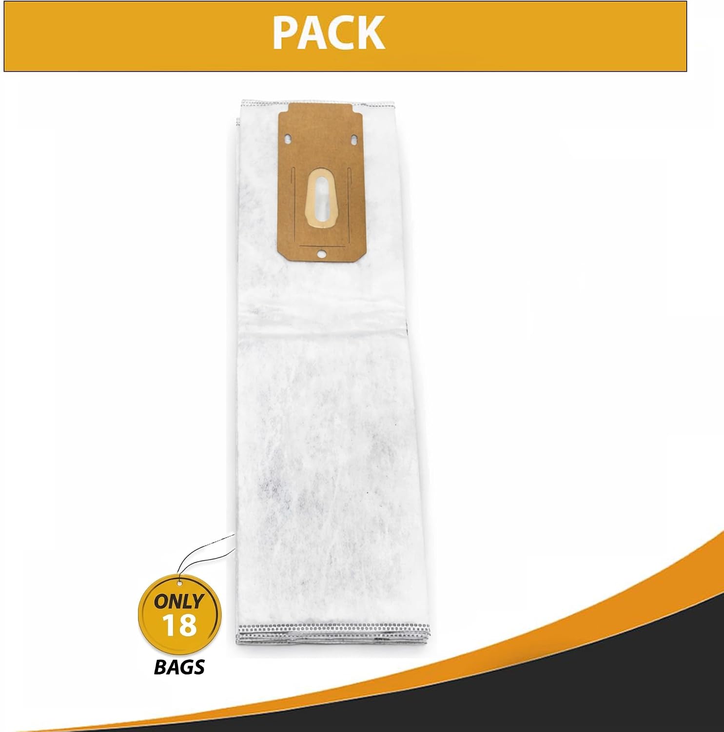 Topvacuumparts ONEPWR HEPA Replacement Vacuum Bags for Hoover Cordless Upright BH55500 & BH55500PC Commercial Vacuum Cleaners #AH15600 18-Pack