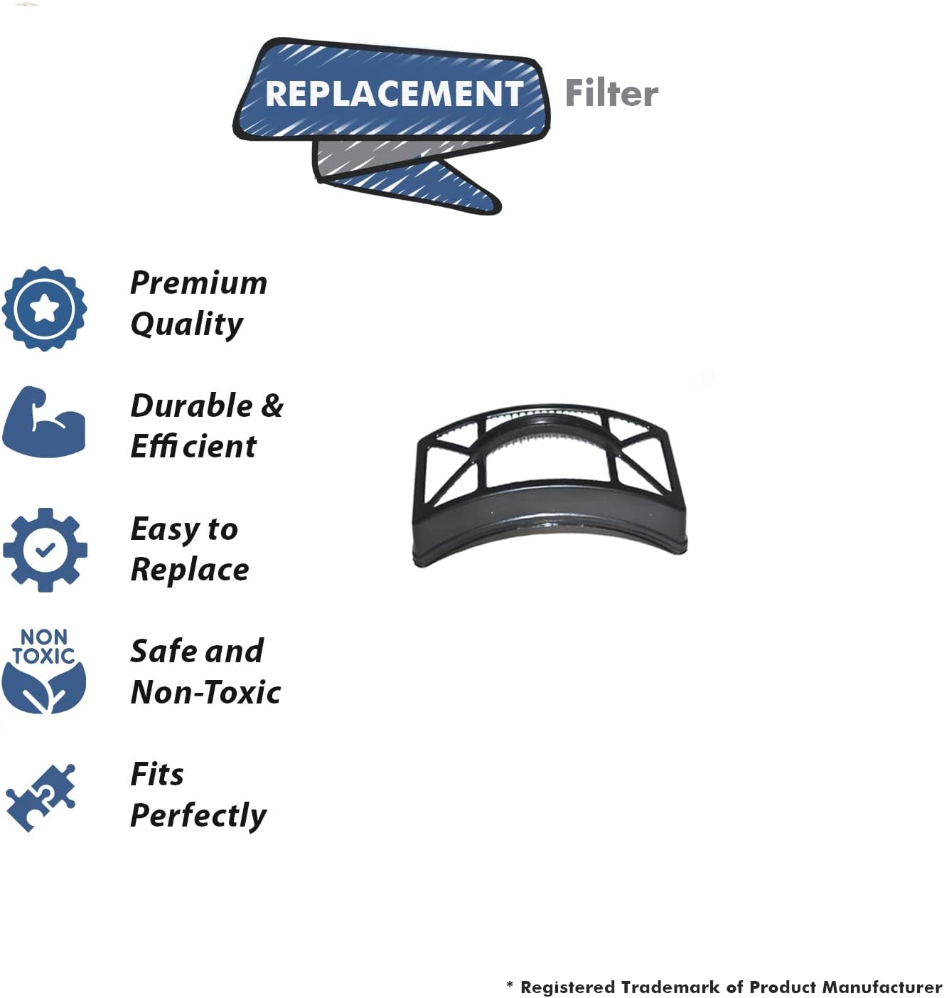 Topvacuumparts Replacement For Bissell Powerlifter Pet Washable HEPA Filter 160-4130. (1) # compare to part 1604130
