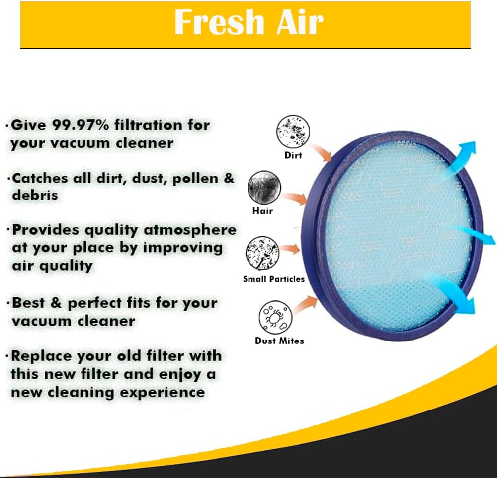 Topvacuumparts Replacement 1 Filter and 2Belt Kit Compatible For Hoover WindTunnel 2Whole UH71255,UH72630,UH72600 Blue Sponge Filter 304087001,AH20065