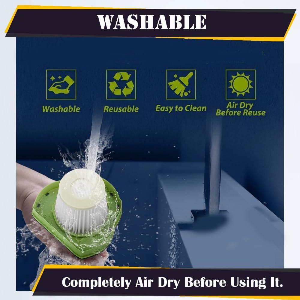 Topvacuumparts Replacement Vacuum Filter for Bissell Pet Hair Eraser Hand Vacuum Cleaner Models 1782,17823 Replaces Part Numbers 160-8653