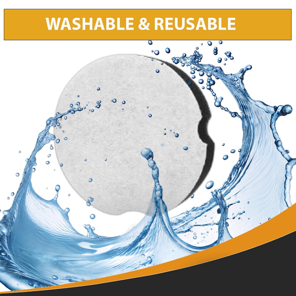 Topvacuumparts Replacement Filters Compatible with Bissell 3437F CleanView Compact Turbo Upright Vacuum, Part 1604896 (4 Pack)