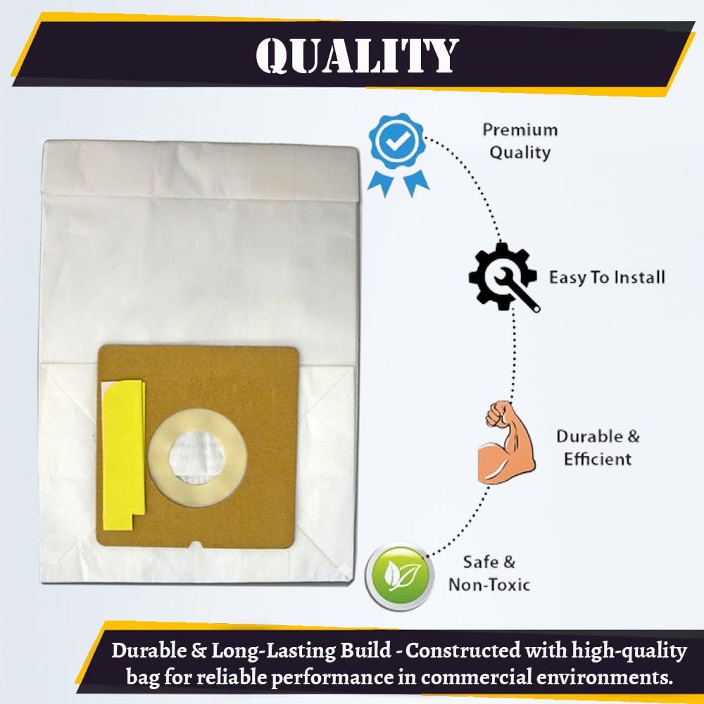 Topvacuumparts Replacement Micro Filtration Vacuum Bags Designed to Fit For Eureka Style L, Johnny Bee, 930, 965 Series – 9 Pack #313
