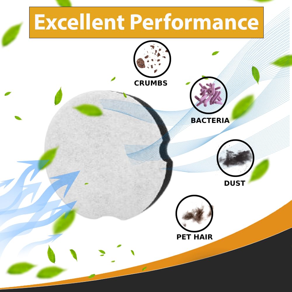 Topvacuumparts Replacement Filters Compatible with Bissell 3437F CleanView Compact Turbo Upright Vacuum, Part 1604896 (4 Pack)