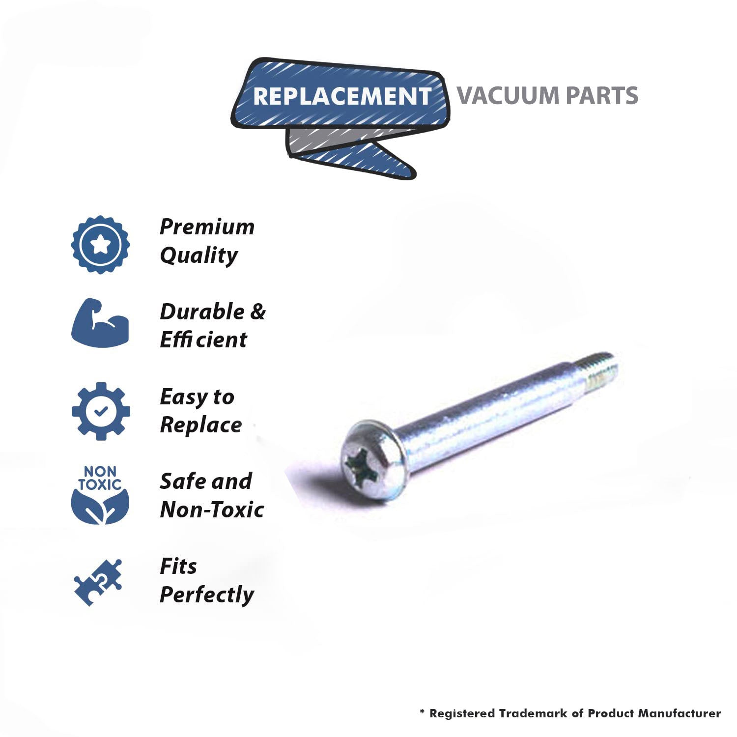Topvacuumparts Replacement Part For Hoover UH70200, UH70110 Vacuum Cleaner Handle Screw # Compare to Part 620893001
