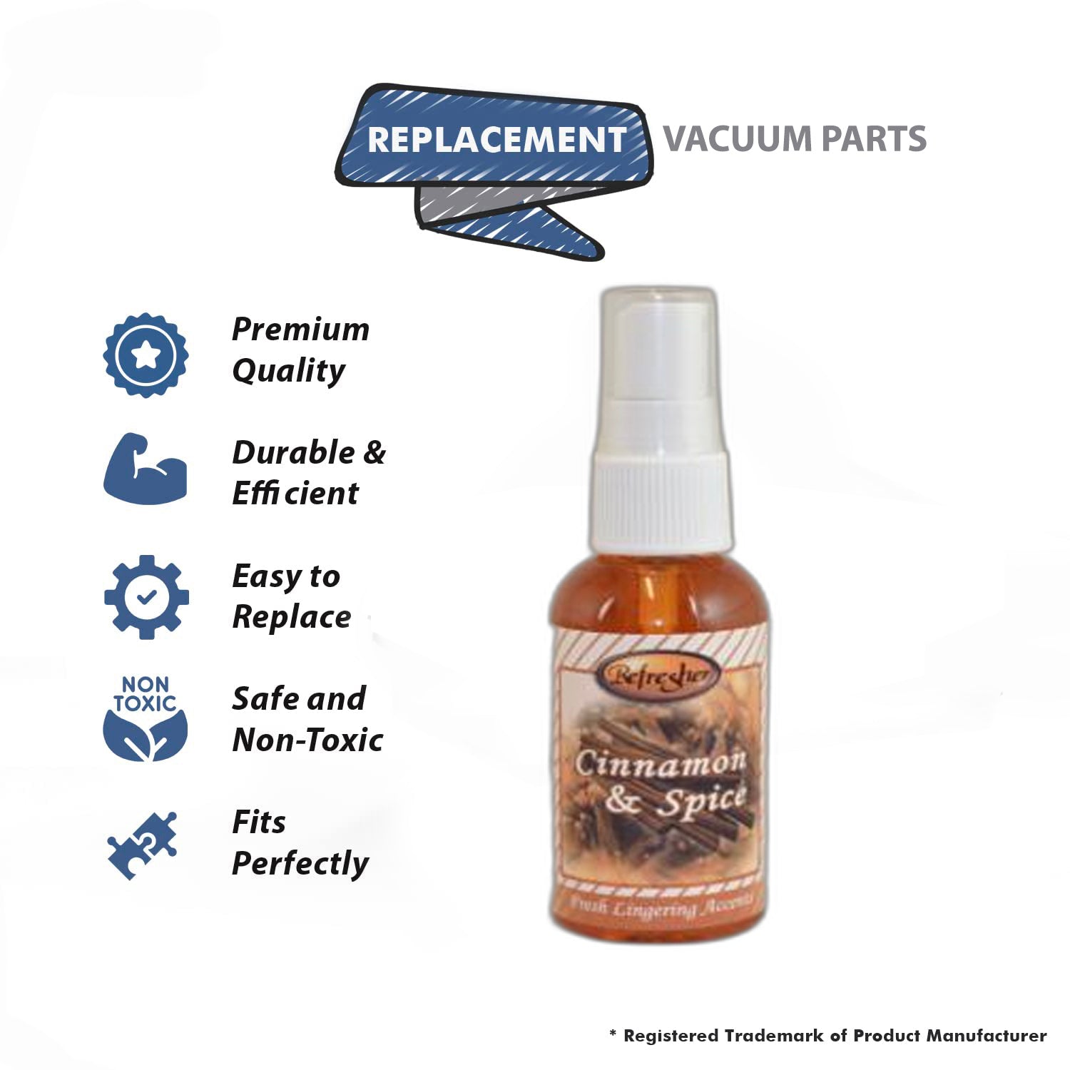 Topvacuumparts Replacement Part For Roger Refresher Vacuum Cleaner 2oz Cinnamon and Spice # compare to part 621403