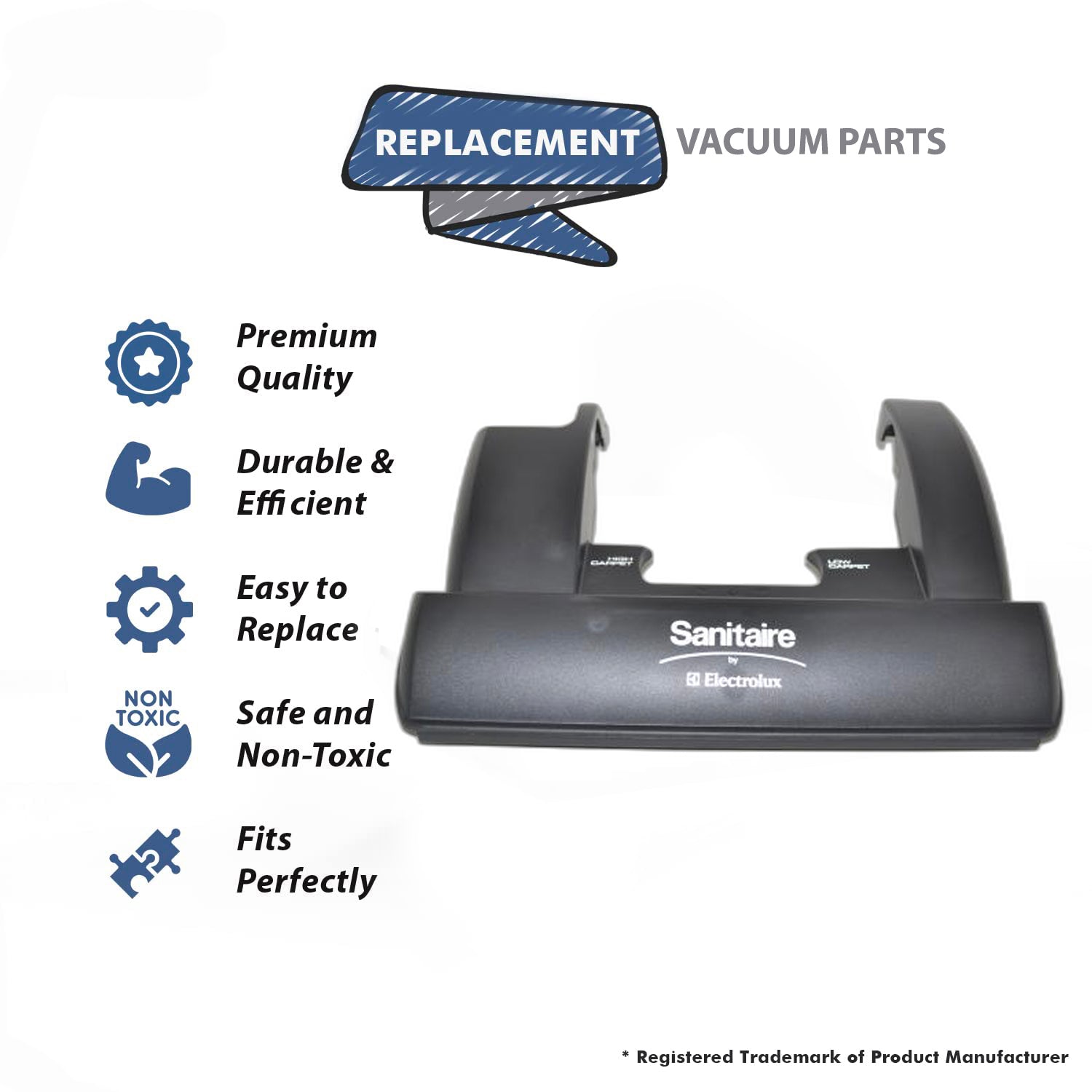 Topvacuumparts Replacement Part For Eureka Vacuum Hood Fits SC5713 Commercial Upright Models # compare to part 624123