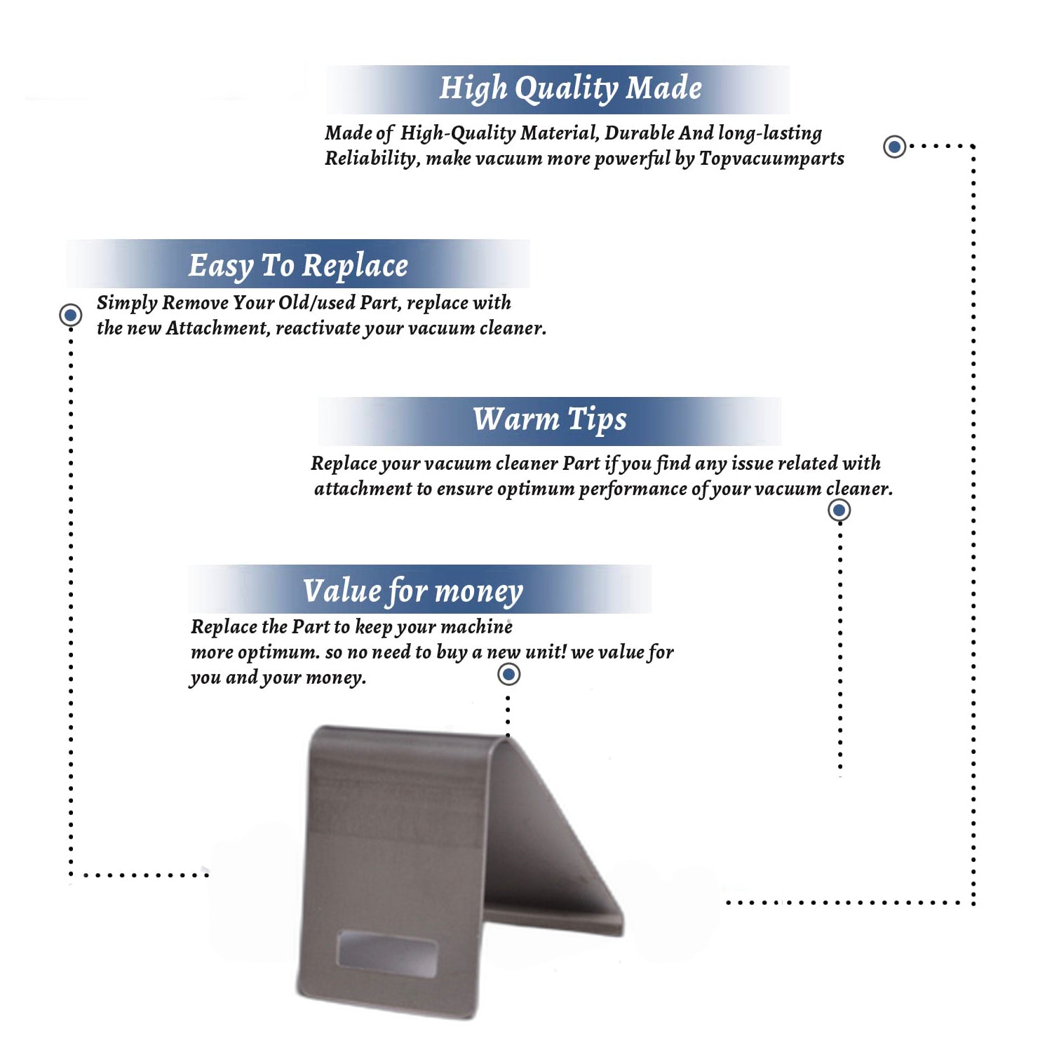 Topvacuumparts Replacement Part for Hoover Rewind Corded Bagless Upright Vacuum Cleaner Pedal Works with UH71250# Compare to Part 633197001
