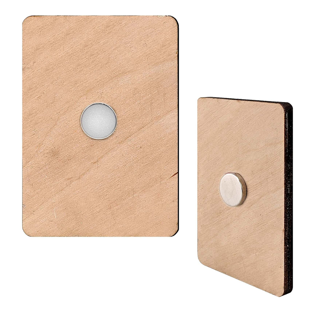 Merry Christmas Decorative Eco Wood Magnets Set of 6 by Jamie Mills-Price - Christmas Decor - 8090136G-S6-MP