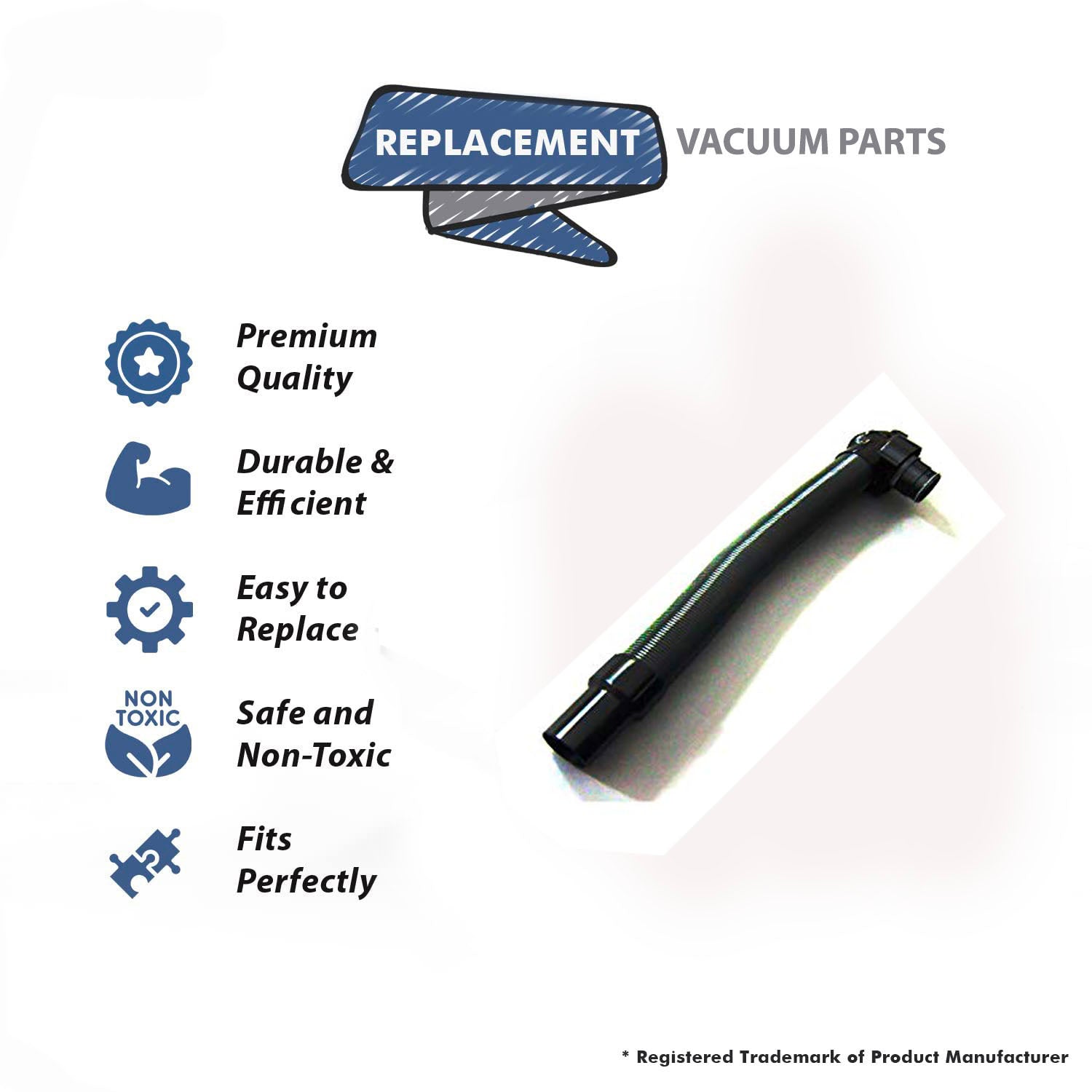 Topvacuumparts Replacement Part For Cr77C Vacuum Cleaner Black Blow Molded Hose # compare to part 700178401