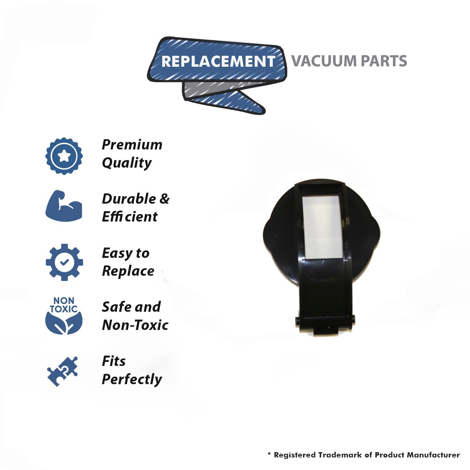 Topvacuumparts Replacement Part For CR69, CR68 Vacuum Cleaner Black Suction Inlet Cover # Compare to Part 700184301